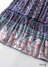 Boho Skirts in Floral Rosa Violet For Women
